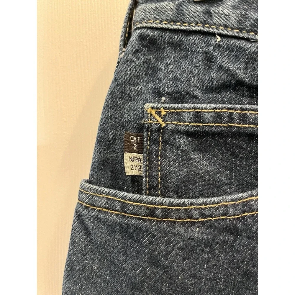 Carhartt FR Relaxed Flame Resistant Jeans Mens 34x32 Blue Dark Wash Denim 280-83